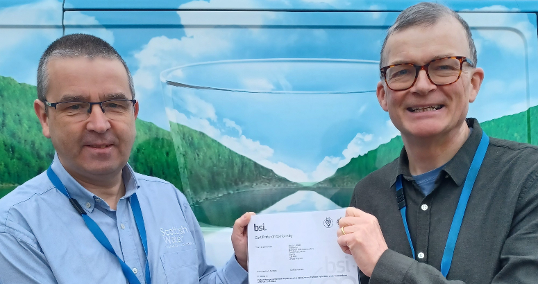 Gordon Reid and Iain Watt with BSI Award