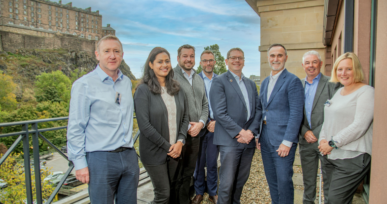 Representatives of Scottish Water and Noventa